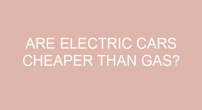 are-electric-cars-cheaper-than-gas