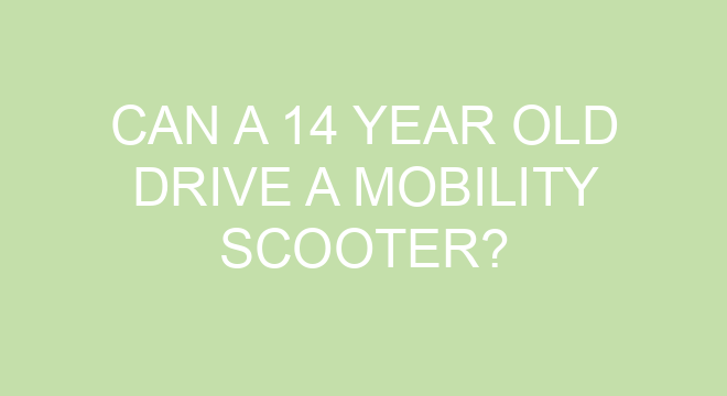 can a 14 year old drive a motorcycle