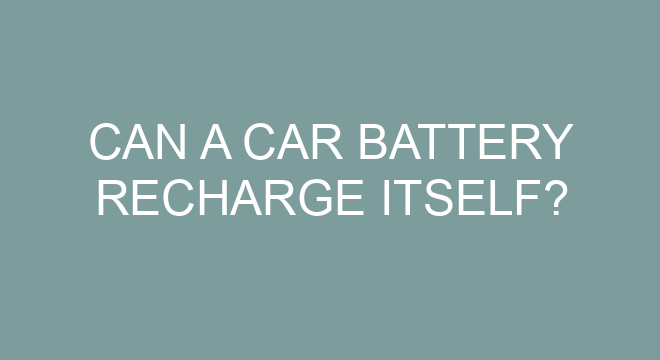 Can A Car Battery Recharge Itself can-a-car-battery-recharge-itself