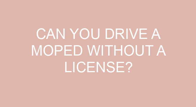 what license do i need to drive a moped