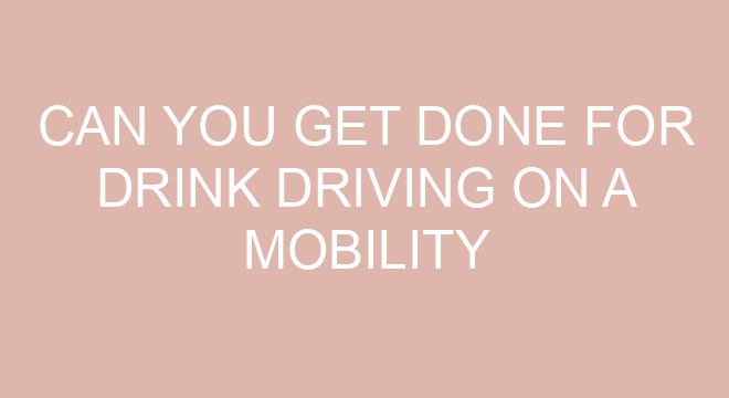 can you get done for drink driving on a push bike