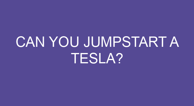can you jumpstart a normal car with a tesla