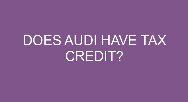Does Audi Have Tax Credit does-audi-have-tax-credit
