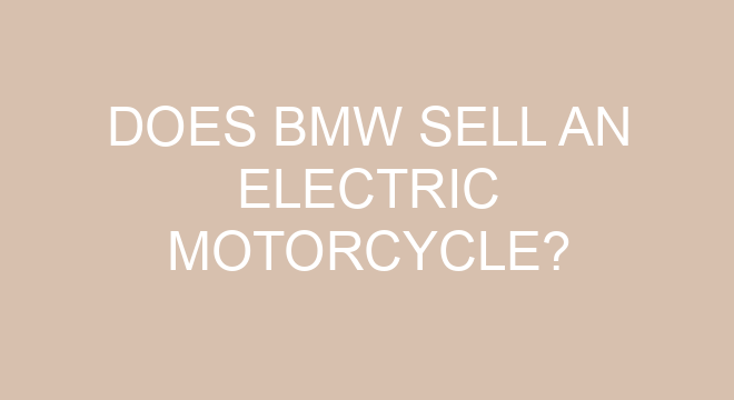 Does BMW Sell An Electric Motorcycle?