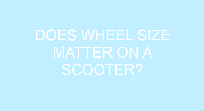 does-wheel-size-matter-on-a-scooter
