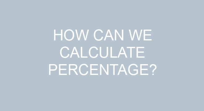 How Can We Calculate Percentage?