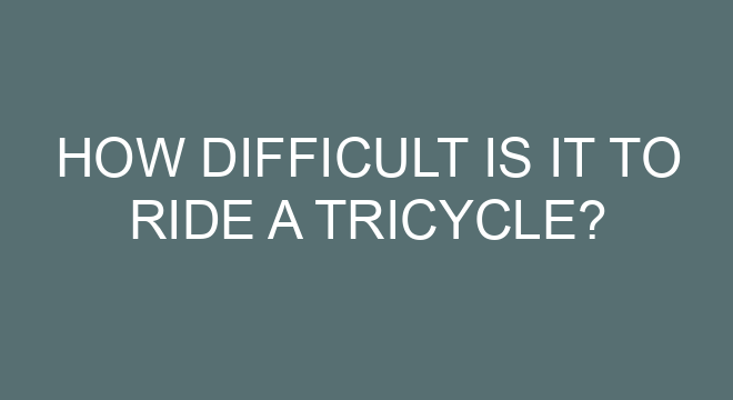 how to ride tricycle