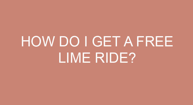 How Do I Get A Free Lime Ride?