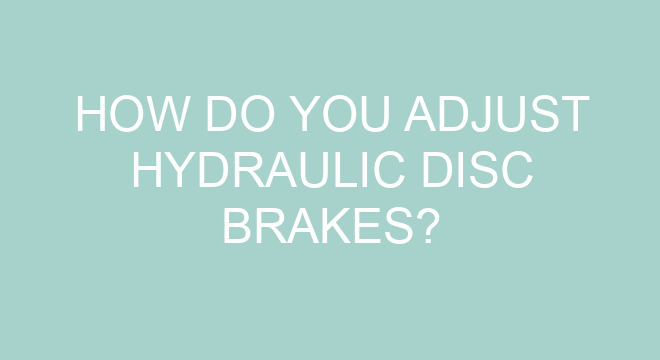 how to adjust bike disc brakes hydraulic