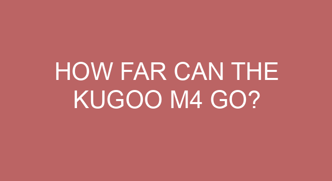 How Far Can The Kugoo M4 Go?