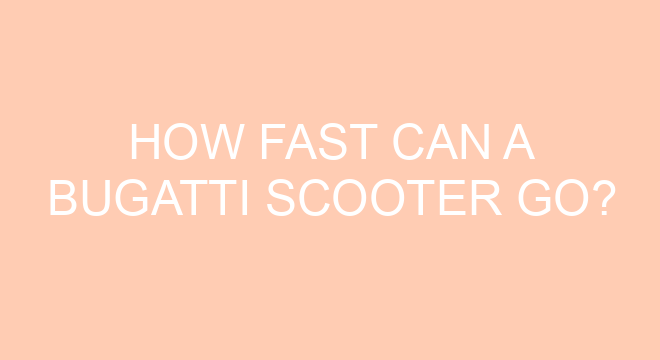 How Fast Can A Bugatti Scooter Go?