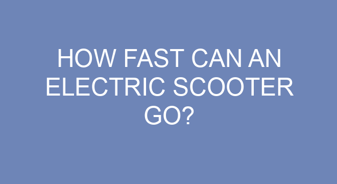 how-fast-can-an-electric-scooter-go