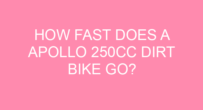 2010 apollo 250cc dirt bike