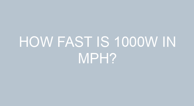 How Fast Is 1000W In Mph how-fast-is-1000w-in-mph