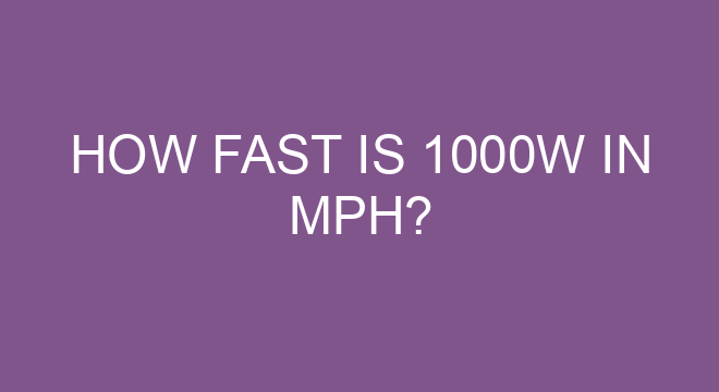 How Fast Is 1000w In Mph how-fast-is-1000w-in-mph