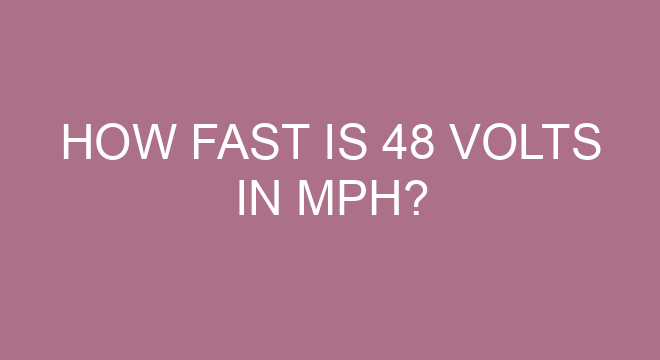 How Fast Is 48 Volts In Mph how-fast-is-48-volts-in-mph