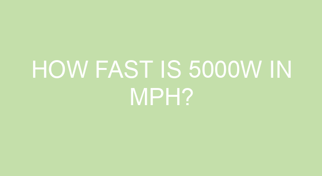 How Fast Is 5000w In Mph how-fast-is-5000w-in-mph