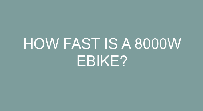 How Fast Is A 8000W Ebike how-fast-is-a-8000w-ebike