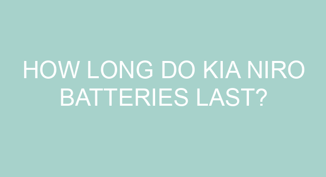 How Long Do Kia Niro Batteries Last?