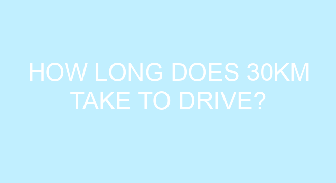 How Long Does 30km Take To Drive how-long-does-30km-take-to-drive