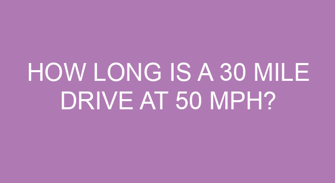 how-long-is-a-30-mile-drive-at-50-mph