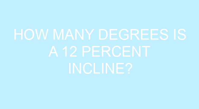 15 percent incline in degrees