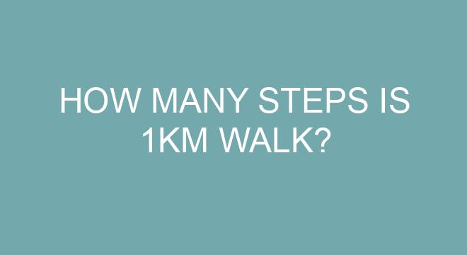 number of steps in 1 km walk