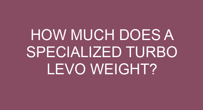 2019 specialized turbo levo weight