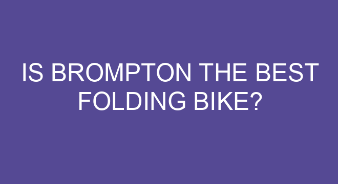 folding a brompton bike