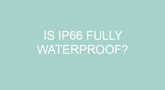 Is IP66 Fully Waterproof?