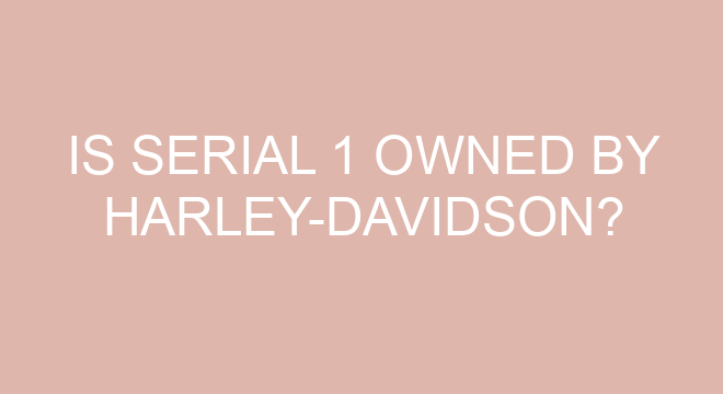 harley serial 1 cost
