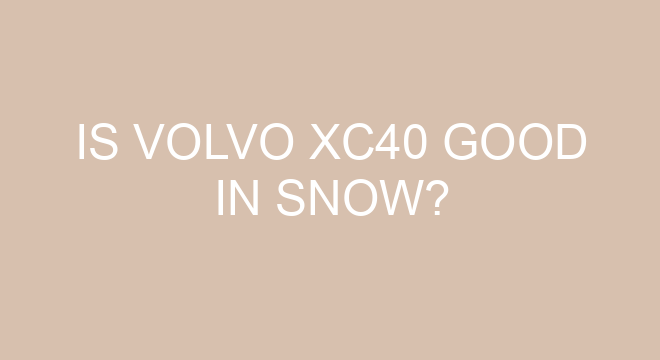 Is Volvo XC40 Good In Snow is-volvo-xc40-good-in-snow