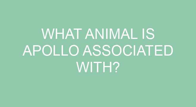 What Animal Is Apollo Associated With?