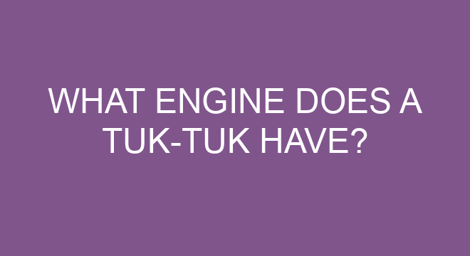 what-engine-does-a-tuk-tuk-have