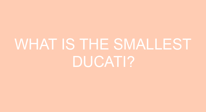 smallest ducati motorcycle