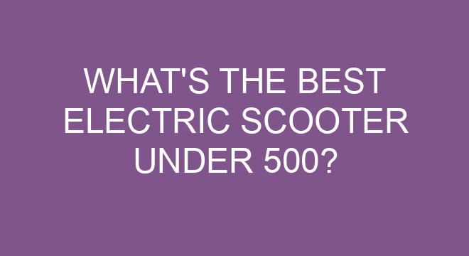 best electric scooter under 40000
