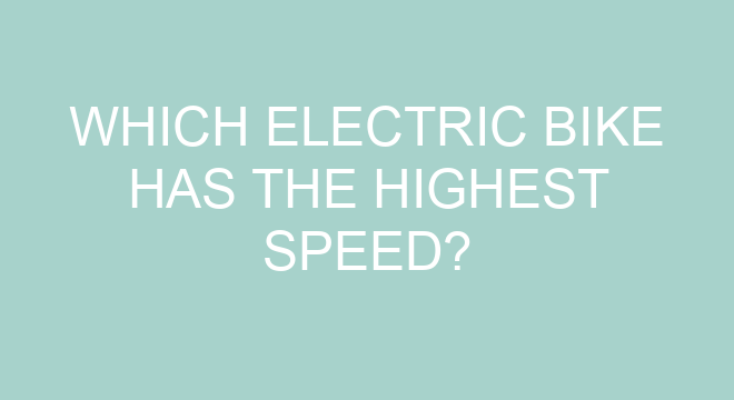 highest speed in bike