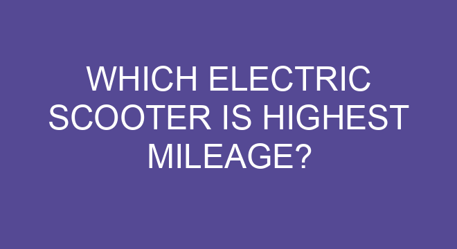 electric scooter price and mileage