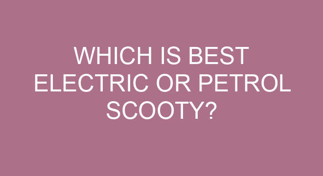 scooty electric and petrol price